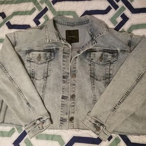 Cropped Jean Jacket,  Skinny Girl, Size 1X